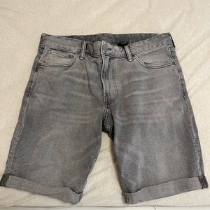 Mens Grey Jean Shorts
